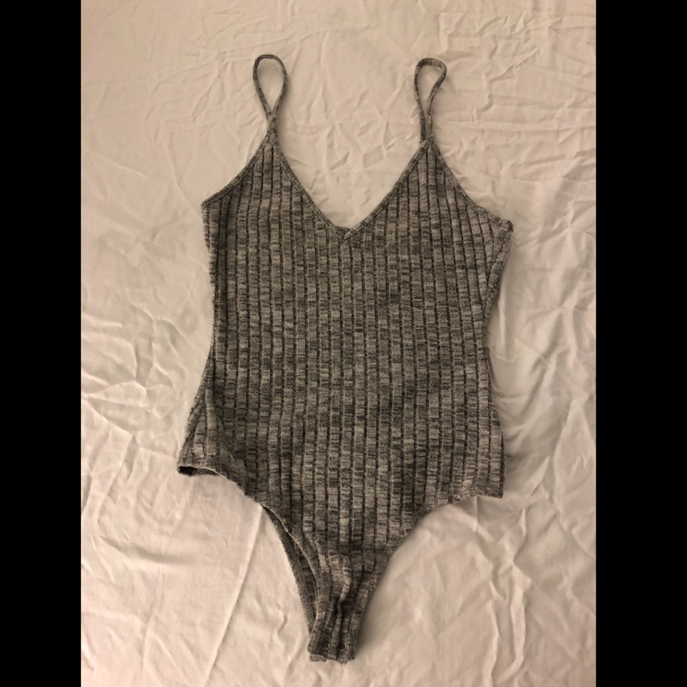 Heather grey bodysuit
